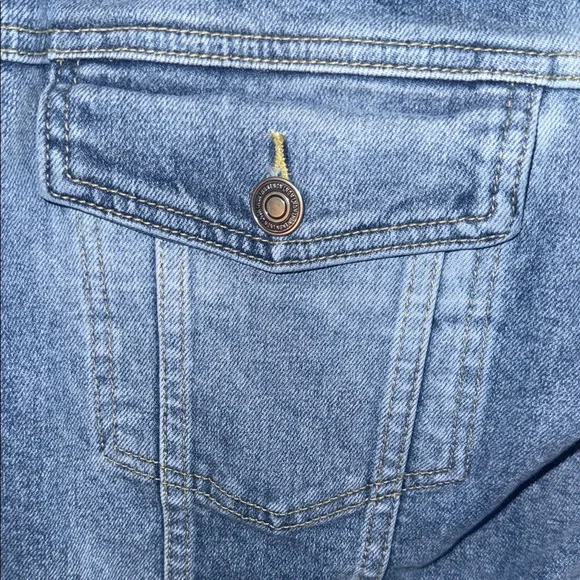 LNDN Blue Denim Jacket with Sherpa Lining NWT XS - Picture 4 of 8